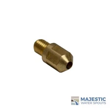 1/8" Hole Small Threaded Brass Spray Jet Nozzle with 1/4-28 Threads