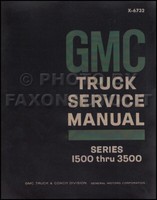 1967 GMC Shop Manuell Pickup Truck Jimmy Suburban Van 1500-3500 Repair Service