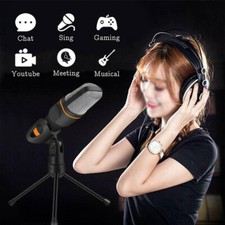 PC/Laptop/Amplifier Auido Microphone Mic Tripod Mount Music Tiktok Vlog Podcast
