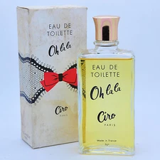 CIRO OH LA LA 100ml EAU DE TOILETTE VINTAGE BOTTLE