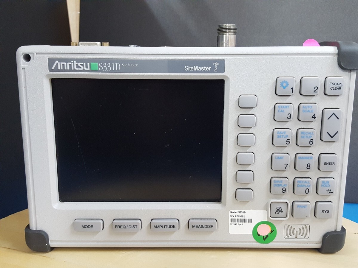 Anritsu S331D: Site Master, Version 5.34, W/opt. 003 (NO Anritsu S331D: Site Master, Version 5.34, W/opt. 003 (NO