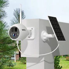 HD 4MP Wireless Solar Power WiFi Outdoor Security IP Camera for CCTV System