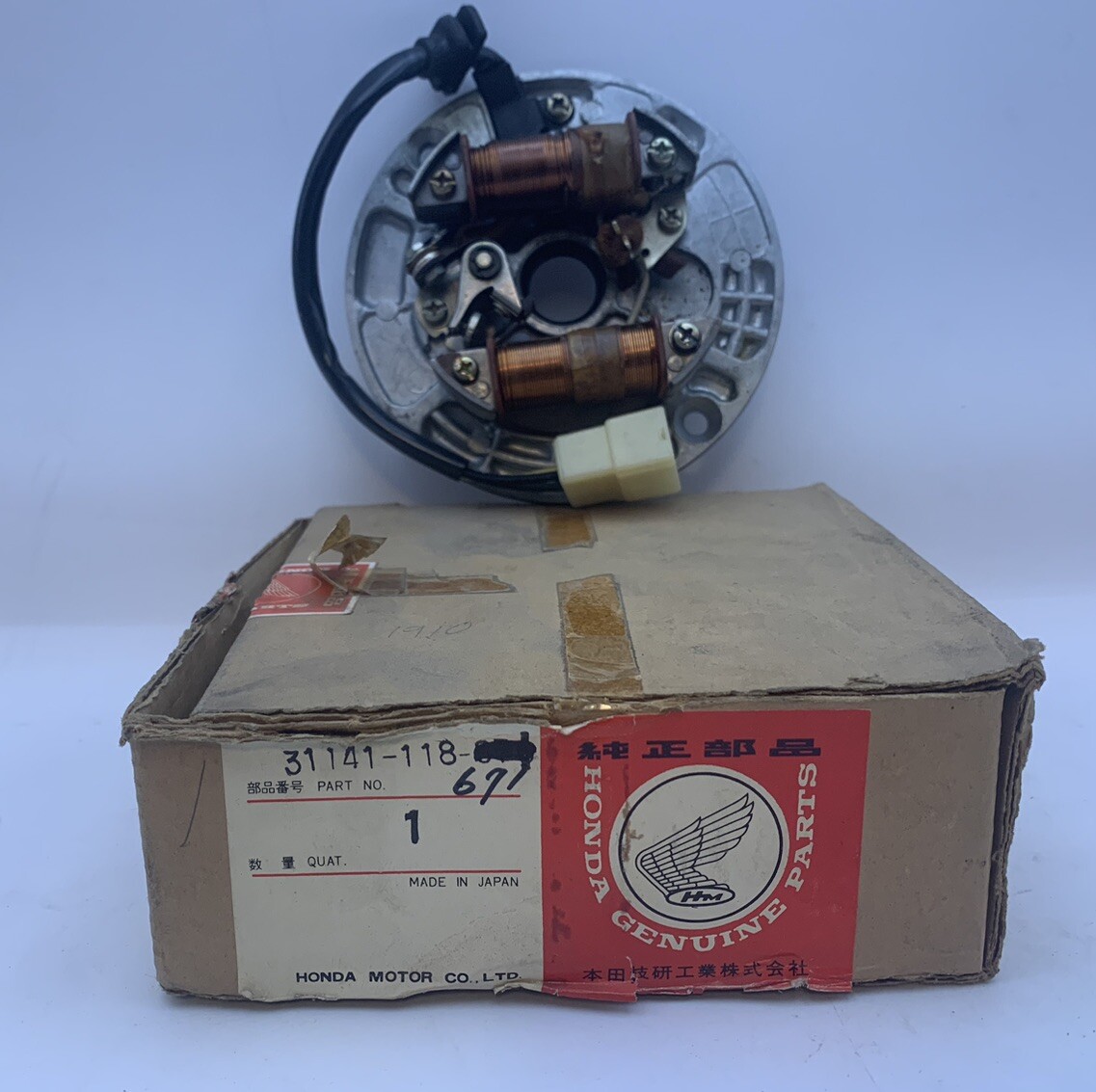 NOS OEM HONDA ALTERNATOR STATOR ASSY. PART NUMBER 31141-118-671 SL
