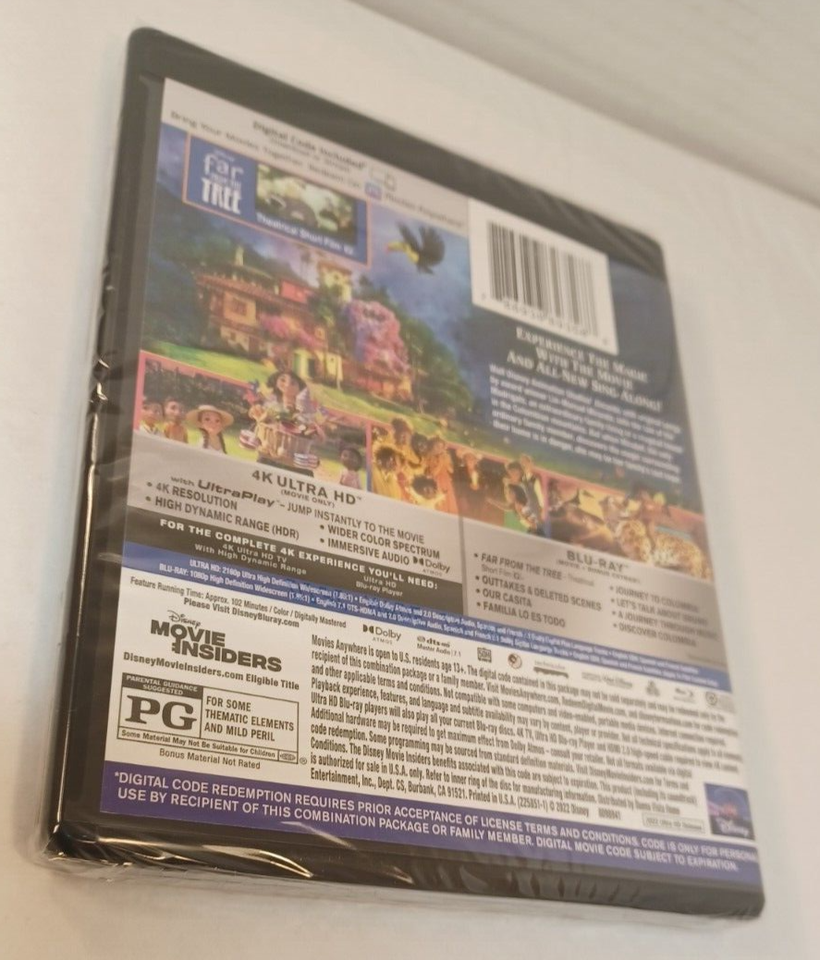 Encanto (4K UHD + Bluray + Digital) Brand NEW (Sealed)Shipping with