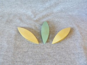 Vintage Celluloid Tatting Shuttles Lot of 3