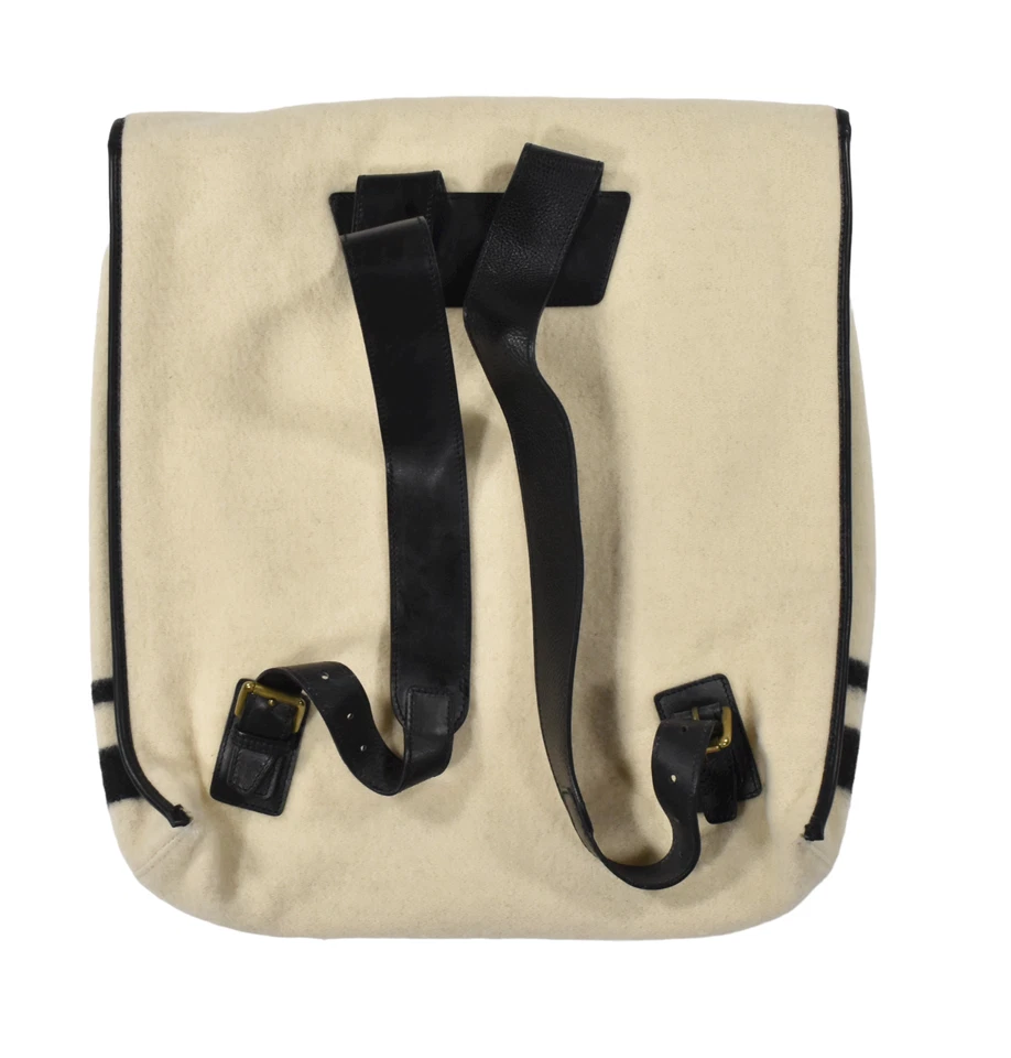 Mochila Polo Ralph Lauren Vintage Lana Cuero Estilo RRL XL Nueva Foto 2 de 3