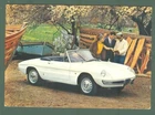 ALFA ROMEO SPIDER 1600. Vintage Advertising Postcard
