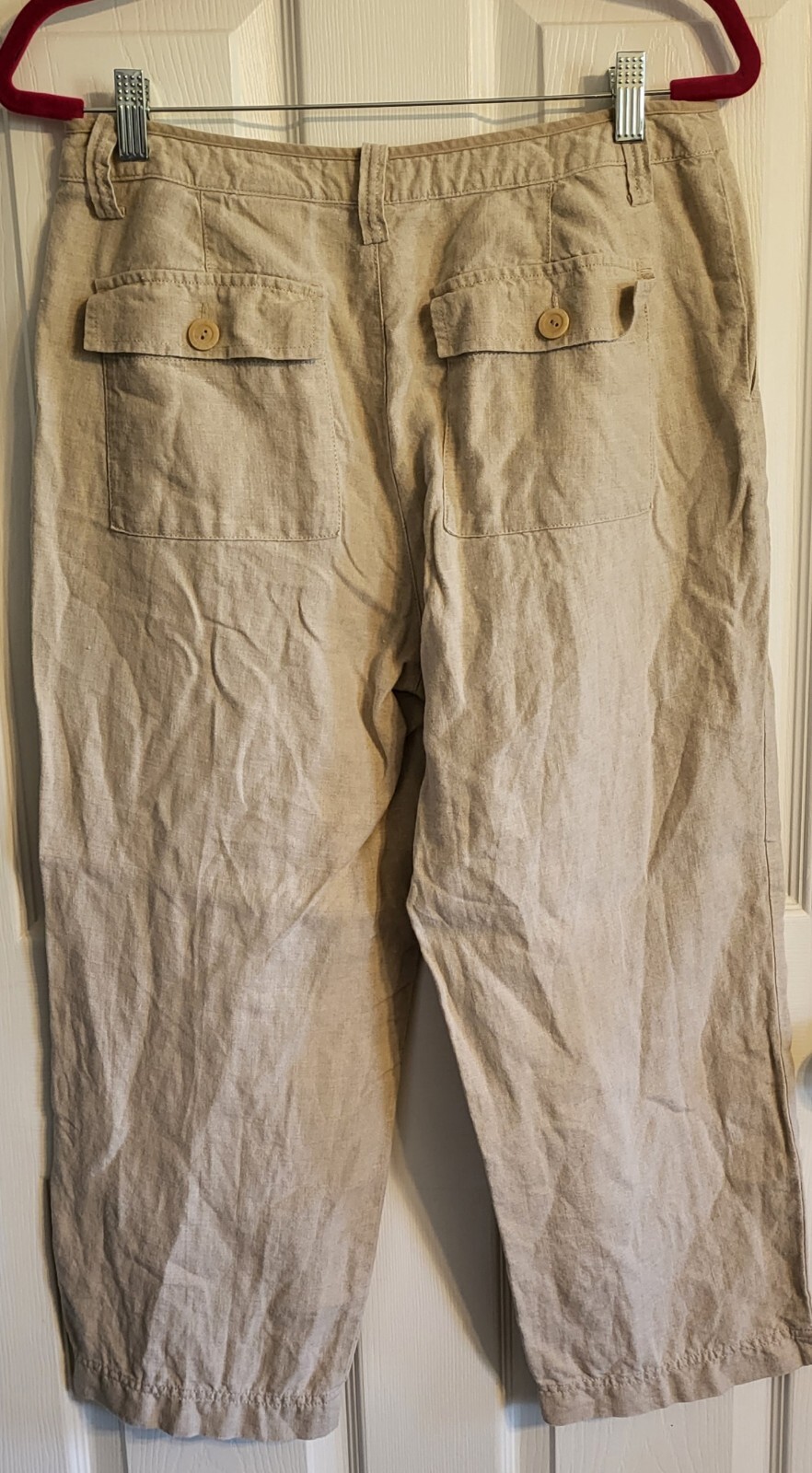 Eddie Bauer Women's Beige Lenin Pants Size 10