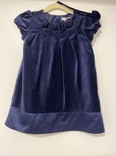 Janie And Jack Girls Dress Ornate Opera Rosette Velveteen Holiday Toddler 12-18m