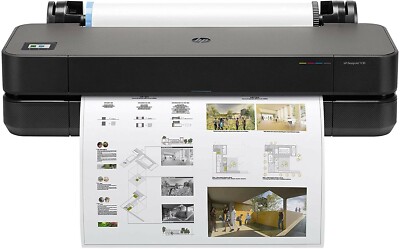 HP DesignJet T230 24'' Wide Format Color Plotter Printer Plans CAD Line Drawings