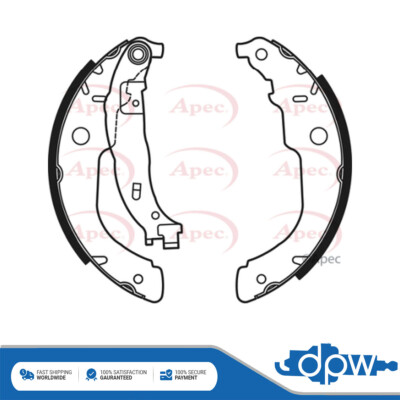 Fits Peugeot 207 2006-2015 1.2 1.4 HDi 1.6 Brake Shoes Set Rear DPW 1619229680