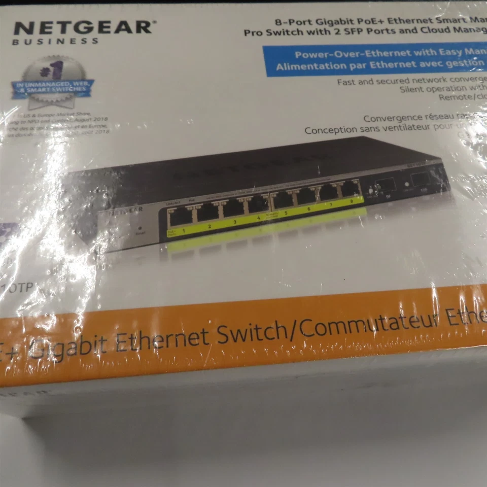 Netgear Prosafe GS110TP-300NAS 8x Gig POE, 2x Fiber  - Image 2 of 4