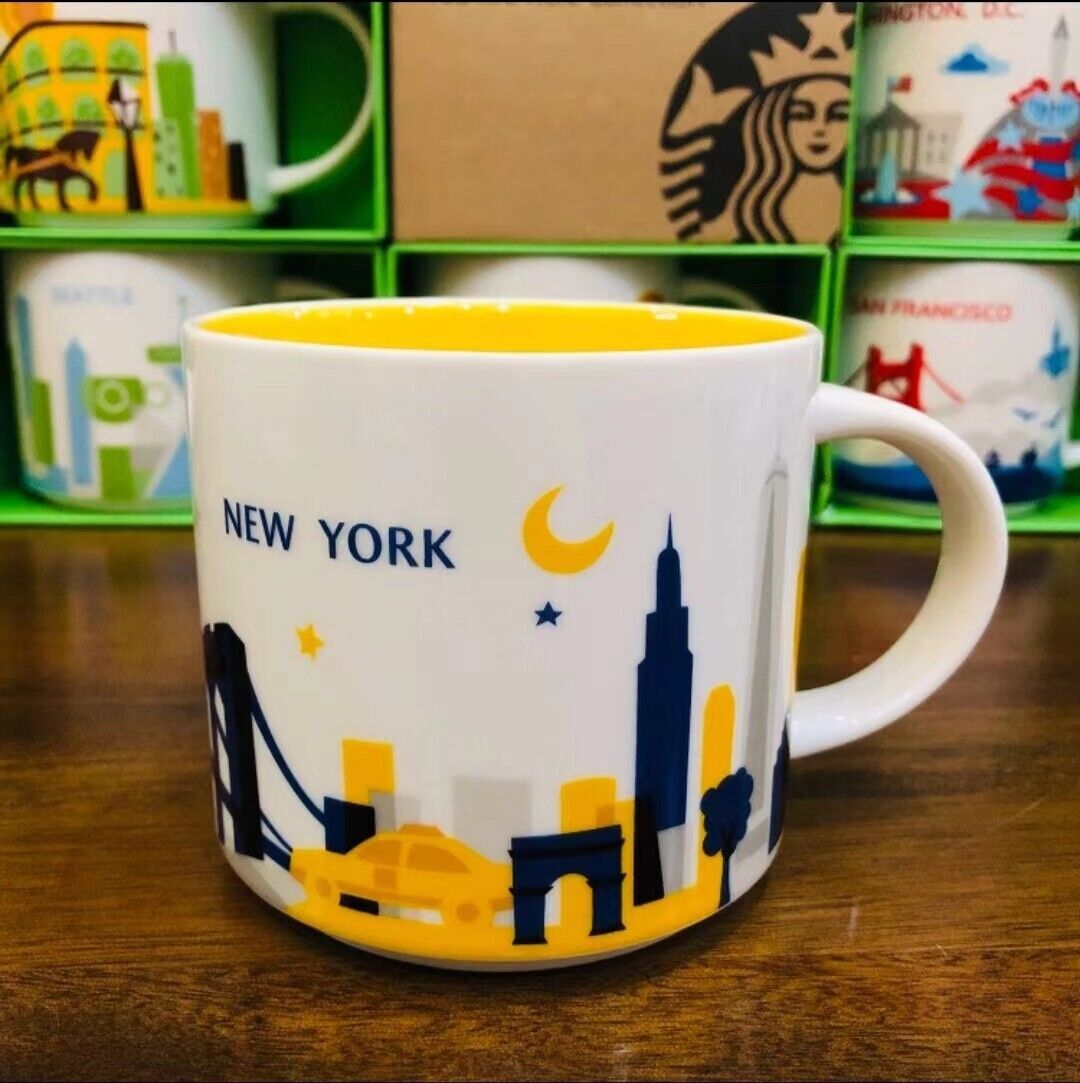 STARBUCKS Your Are HERE Collection (YAH) Düsseldorf Duitsland koffiemok Coffee (wit, rood