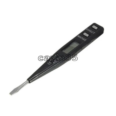 Black LCD Digital AC/DC Voltage Detector Continuity Tester Pen 12-240V NEW