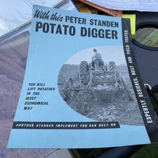 Peter Standon di Ely scavatore di patate brochure vintage 4 pagine