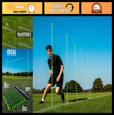 Adjustable Agility Poles 3ft to 6ft - Perfect for Turf  Court Training, Sports
