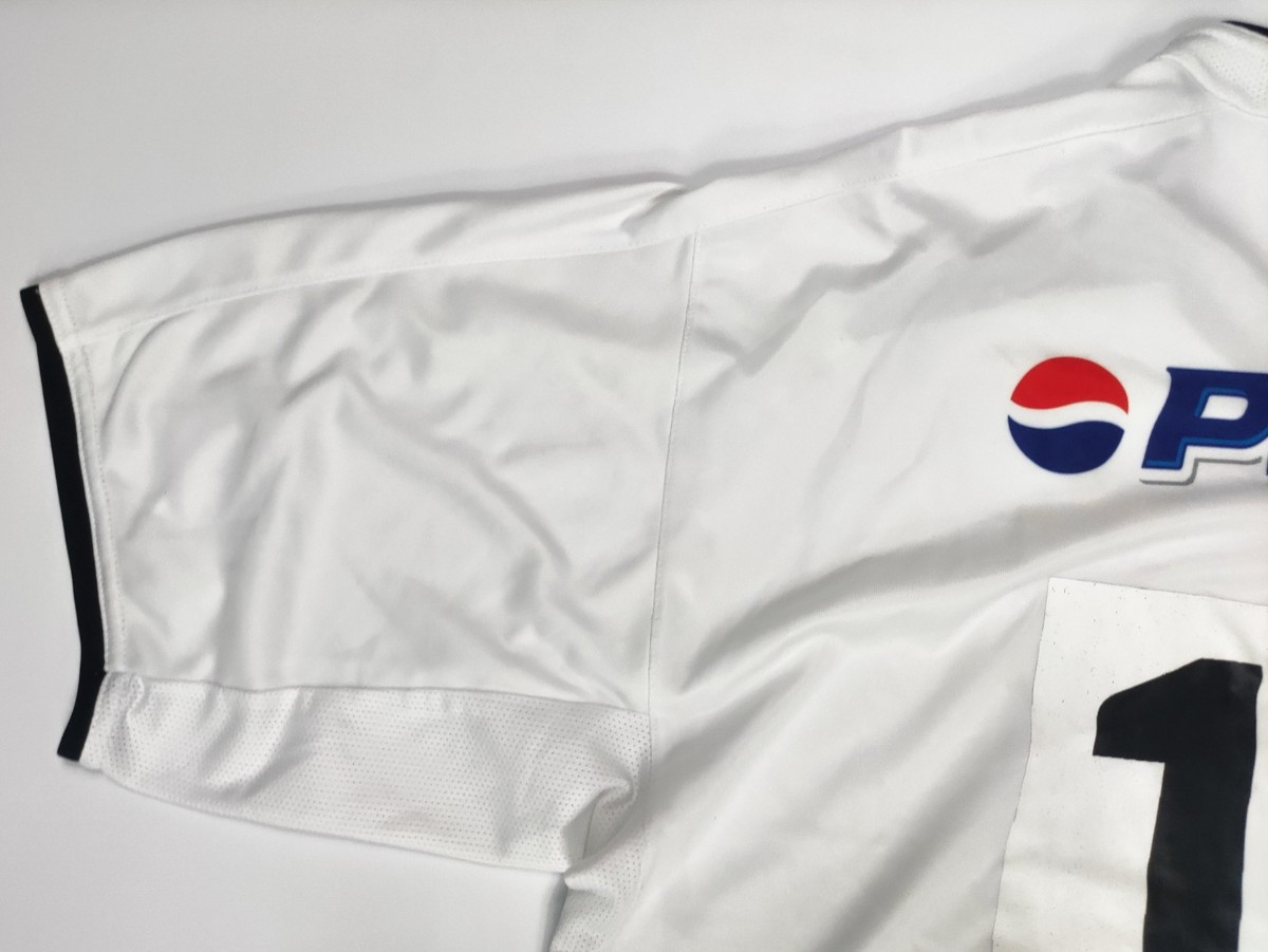 【US規格】希少 ナイキ CORINTHIANS PEPSI サッカーシャツ 白 SC Corinthians 2003 Nike Home Shirt Kit Jersey Vintage Pepsi