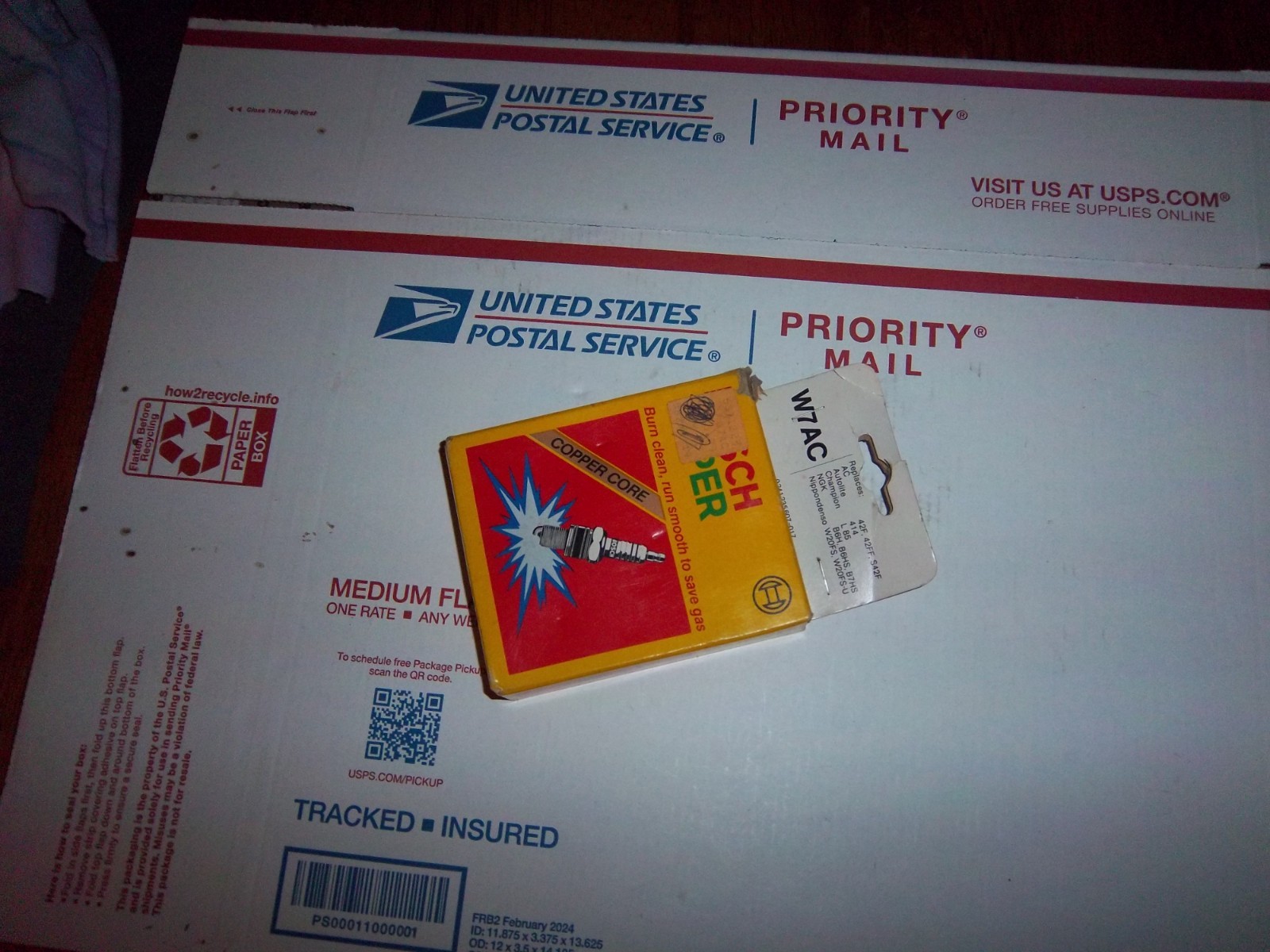 bosch super W7AC spark plugs pack of 4