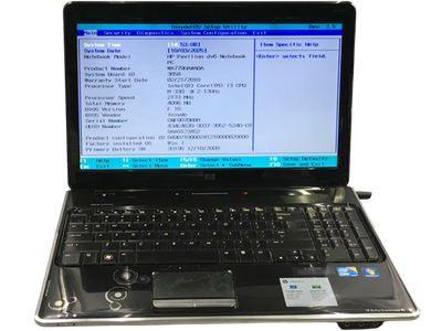 HP Pavilion dv6 Laptop Core i3M330@2.13 ,4 GB RAM 320GB HDD|NO OS