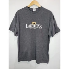 Delta Pro Weight Las Vegas Nevada Graphic T Shirt Adult XL Charcoal Gray