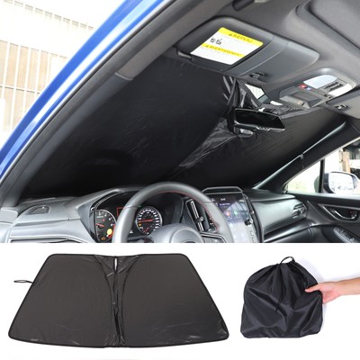Black Windshield Sun Shade UV Shield Cover Heat Block For Subaru WRX 2022+