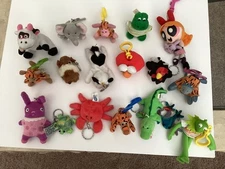 18 Plush & Unique Animal Keychains 80’s & 90’s