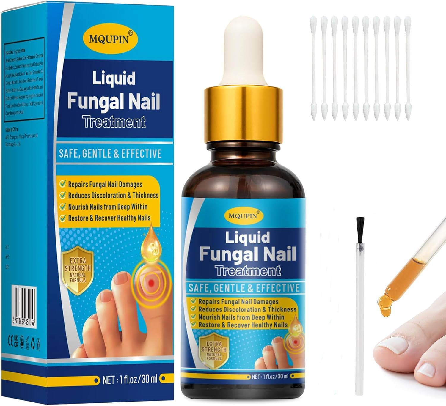 Trattamento Intensivo Unghie 30ML e Lima: Soluzione Mani e Piedi