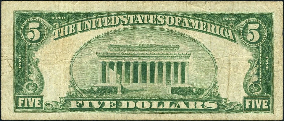 FR. 1952 E $5 1928-B Federal Reserve Note Richmond E-A Block DGS Fine+ - Image 3 of 3