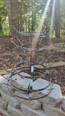 antique bottle rack 「HAND」 Vintage Antique Metal French Bottle Drying Rack - Bottle Tree 20