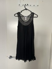 oscar de la renta pink label black lace mini lingerie