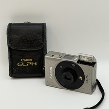 Canon Elph 240 APS Film Point Shoot Film Camera - w/Case - PARTS OR REPAIR