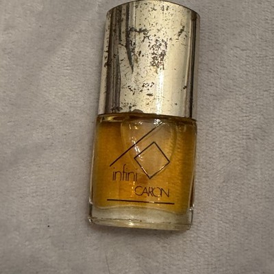 Vintage Caron Infini Perfume 5ml 0.17oz Splash Bottle 1970s Printed Logo