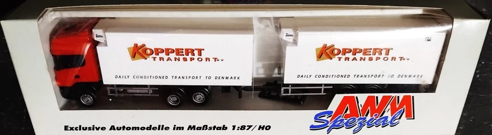 AWM 71223 Camion motrice 3 assi con rimorchio 2 assi SCANIA "KOPPERT" - scala H0 - Immagine 3 di 4