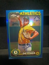 2024 Topps Pro Debut Nathan Dettmer Blue /150 Oakland Athletics 