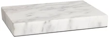 White Marble 9 1/2" x 6 1/2" x 1" Rectangular Lamp Riser