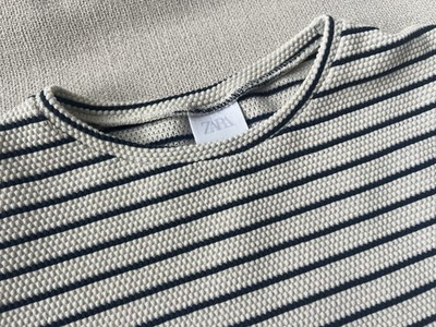 Zara Kids Pullunder Stricktop Gr. 152 (11 12 Jahre) maritim creme/blau