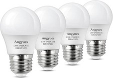 Low wattage Light Bulbs 1.5W LED Bulb Equivalent 1.5w-warm White 4 Pack
