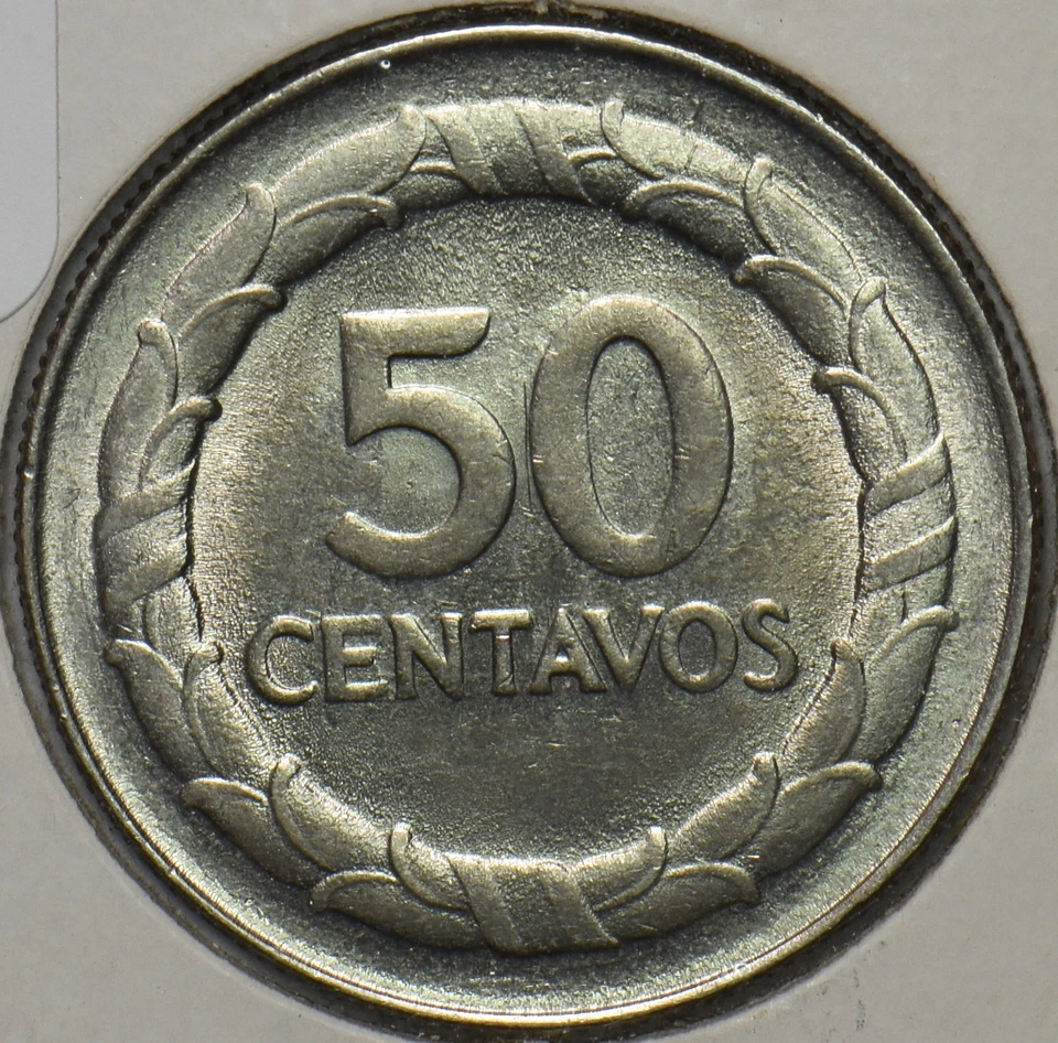 Colombia 1968 50 centavos 196023 envío combinado Foto 2 de 2
