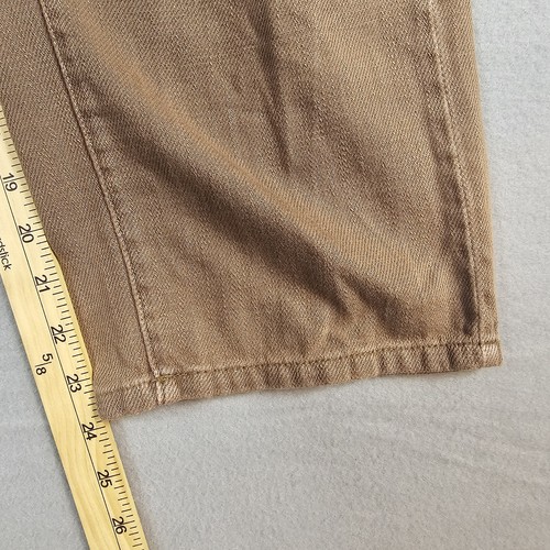 Pantalones We The Free para mujer 27 marrón botón mosca pierna recta bolsillos utilitarios algodón - Imagen 2 de 11