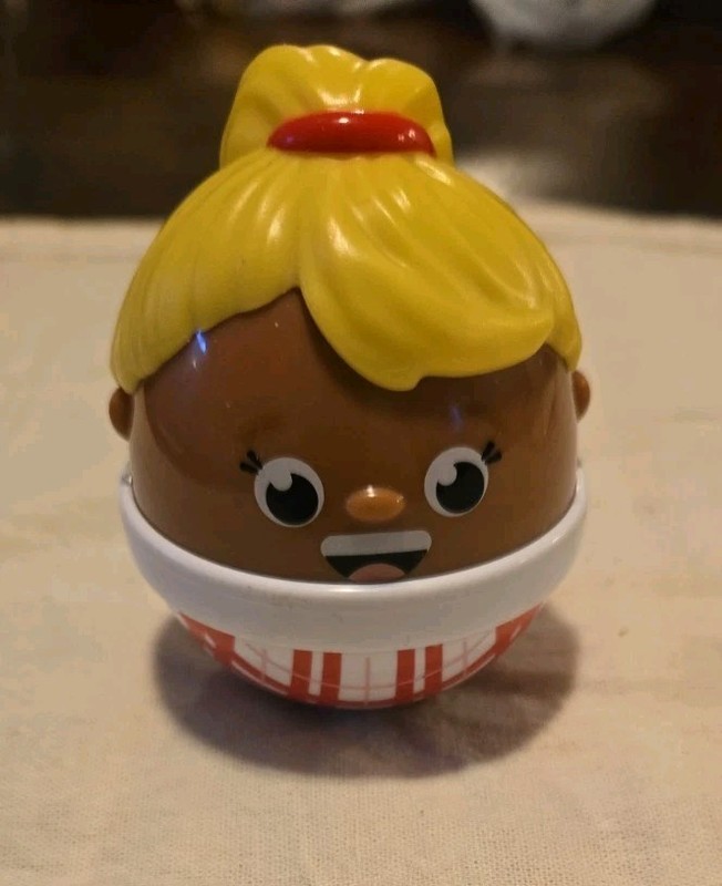 Vintage Jumbo Little Tikes Chunky Toddle Tots Weeble Wobble Chime Figure Toy
