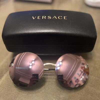 Versace Women\'s Round Medusa Sunglasses Versace Tortoise Brown/Black MOD 4337 Medusa Round  main image 2