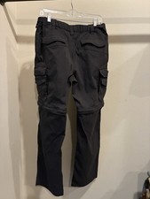 BC Clothing Co. Men's Black Zip-Off Cargo Camping Hiking Pants Size 34