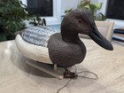 Ralph Malpage (1928-2017) Duck Decoy Canvasback Pair London Ontario Canada — photo 6