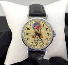 Very beautiful Wristwatch Victory Belka Dog Space Moon Rare Russian Gift 🎁