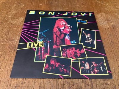 BON JOVI Bon Jovi Live 12'' EP Vinyl 1984 Dutch Press Richie Sambora David Bryan