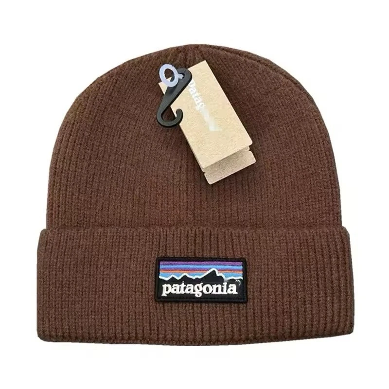 Bonnet homme à revers marron moucheté