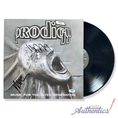 The Prodigy Signed Autographed Vinyl LP ''Music for the Jilted Generation'' PSA/DN
