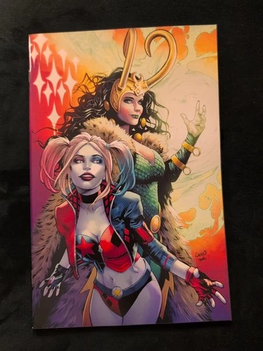 DEADPOOL BATMAN #1 VIRGIN GREG LAND EXCLUSIVE HARLEY QUINN LOKI