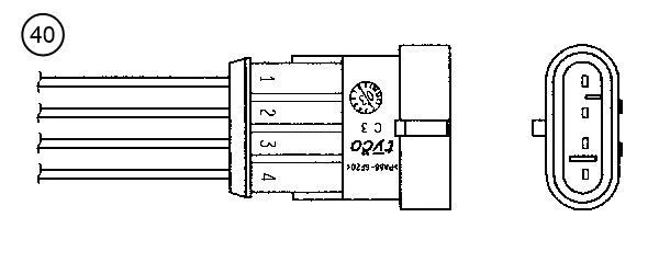Sonda lambda per ALFA ROMEO - FIAT - LANCIA-MASERATI. - Immagine 3 di 4