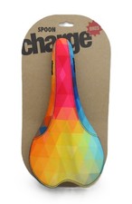 Charge Bikes Spoon saddle, CrMo - Geo Rainbow Color